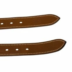 Hermes Beige/Brown Leather Double Etriviere Belt 70 CM For Women -Deals Hermes Store luxury women hermes used accessories p93213 003