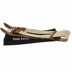 Hermes Beige/Brown Leather Double Etriviere Belt 70 CM For Women -Deals Hermes Store luxury women hermes used accessories p93213 005