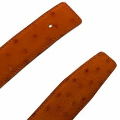 Hermes Orange Ostrich Belt Strap 85 CM For Women -Deals Hermes Store luxury women hermes used accessories p93966 004