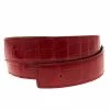 Hermes Red Porosus Crocodile Belt Strap 90 CM For Women -Deals Hermes Store luxury women hermes used accessories p93970 0001