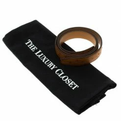 Hermes Brown Ostrich Belt Strap 85 CM For Women -Deals Hermes Store luxury women hermes used accessories p93973 0006