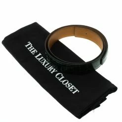 Hermes Green Porosus Crocodile Leather Belt Strap 90 CM For Women -Deals Hermes Store luxury women hermes used accessories p93975 0006