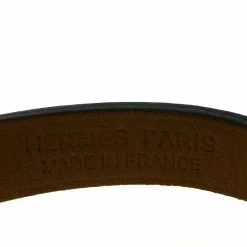 Hermes Micro Rivale Blue Leather Bracelet XS For Women -Deals Hermes Store luxury women hermes used accessories p94356 008