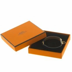 Hermes Micro Rivale Blue Leather Bracelet XS For Women -Deals Hermes Store luxury women hermes used accessories p94356 009