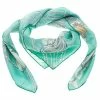 Hermes Tuiga Mint Green Printed Silk Square Scarf For Women -Deals Hermes Store luxury women hermes used accessories p98165 0001