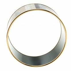 Hermes Astrologie Nouvelle Enamel Print Gold Plate Extra Wide Bangle Bracelet GM For Women -Deals Hermes Store luxury women hermes used accessories p98322 004