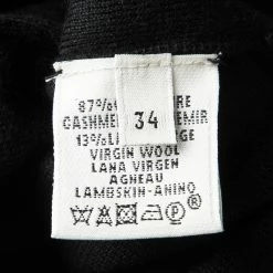 Hermes Black Aztec Pattern Cashmere And Wool Leather Trim Oversized Tunic S For Women -Deals Hermes Store luxury women hermes used clothes p116926 0006