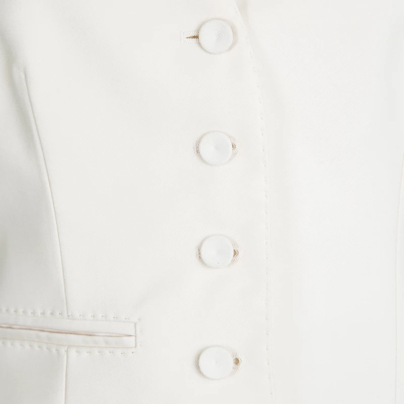 Hermes Cream Wool Waistcoat M For Women 6 Hermes Cream Wool Waistcoat M For Women - Image 4