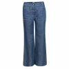 Hermes Blue Linen High Waist Flared Pants M For Women -Deals Hermes Store luxury women hermes used clothes p138318 001