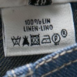 Hermes Blue Linen High Waist Flared Pants M For Women -Deals Hermes Store luxury women hermes used clothes p138318 007