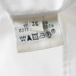 Hermes White Cotton Button Front Shirt Dress S For Women -Deals Hermes Store luxury women hermes used clothes p168245 005