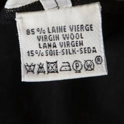 Hermes Black And Beige Printed Silk Front Raglan Sleeve Wool Top M For Women -Deals Hermes Store luxury women hermes used clothes p170424 003