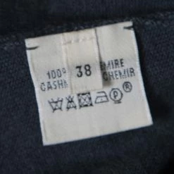 Hermes Teal Blue Cashmere Cinched Waist Button Front Jumpsuit M For Women -Deals Hermes Store luxury women hermes used clothes p170669 005