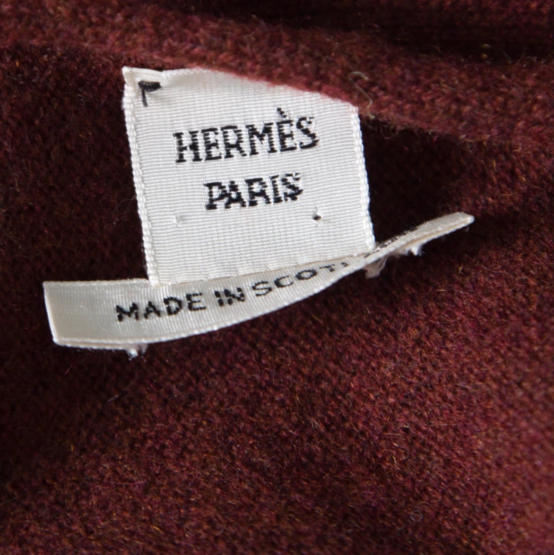 Hermes Brown Cashmere Dolman Sleeve Cropped Sweater M For Women 7 Hermes Brown Cashmere Dolman Sleeve Cropped Sweater M For Women - Image 5