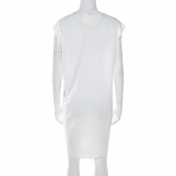 Hermes Off White Cotton Embroidered Pocket Detail Sleeveless Tunic Dress M For Women 11 Hermes Off White Cotton Embroidered Pocket Detail Sleeveless Tunic Dress M For Women -Deals Hermes Store luxury women hermes used clothes p176436 005