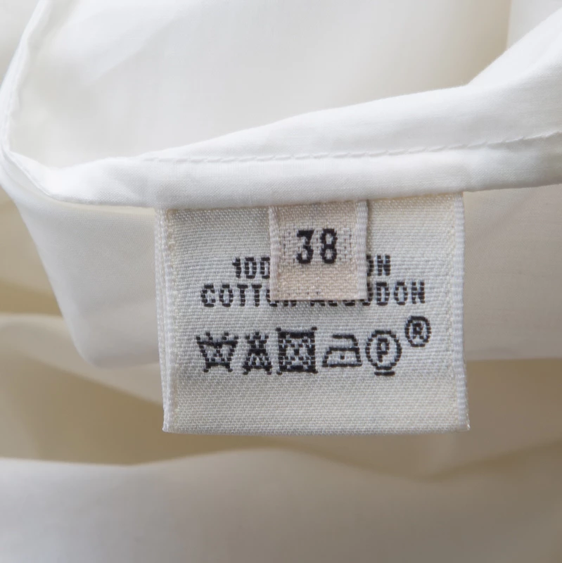 Hermes Off White Cotton Embroidered Pocket Detail Sleeveless Tunic Dress M For Women 9 Hermes Off White Cotton Embroidered Pocket Detail Sleeveless Tunic Dress M For Women - Image 7