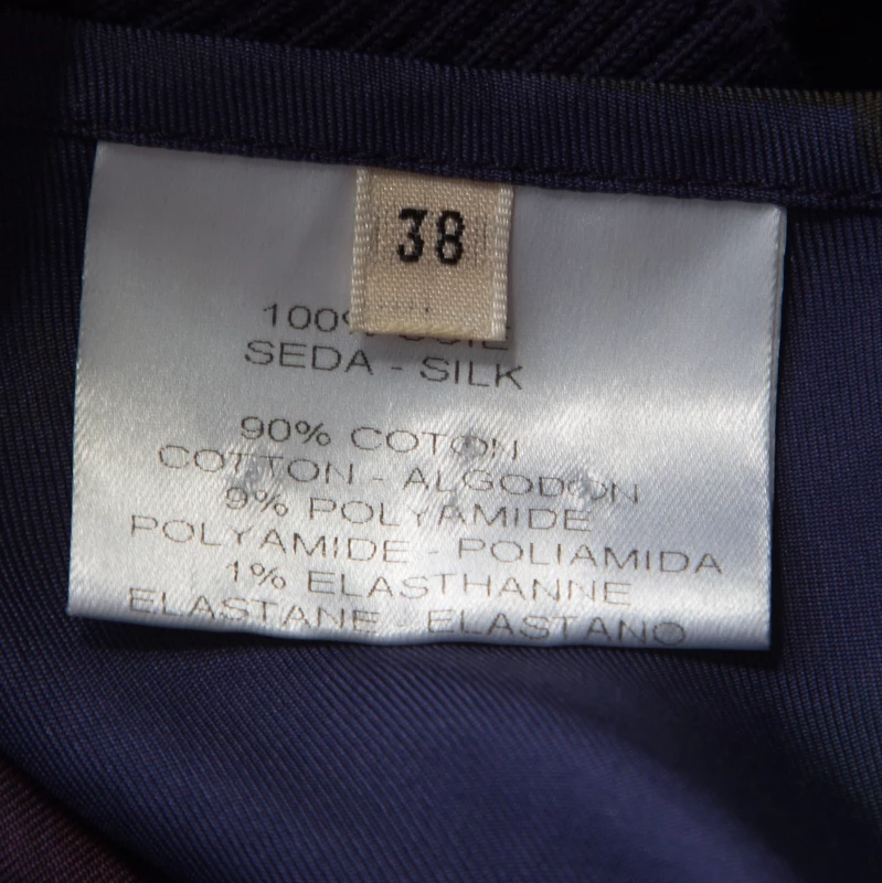 Hermes Dark Blue Pavois Flag Print Silk Halter Top And Trousers Set M For Women 9 Hermes Dark Blue Pavois Flag Print Silk Halter Top And Trousers Set M For Women - Image 7