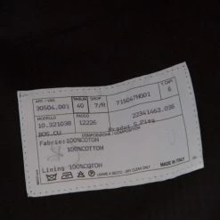 Hermes Navy Blue Cotton High Rise Wide Leg Trousers M For Women -Deals Hermes Store luxury women hermes used clothes p195951 004