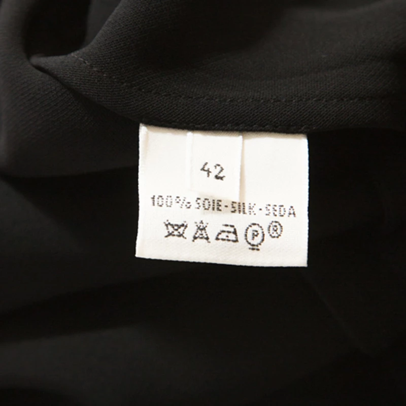 Hermes Black Silk Long Sleeve Collared Dress L For Women 8 Hermes Black Silk Long Sleeve Collared Dress L For Women - Image 6