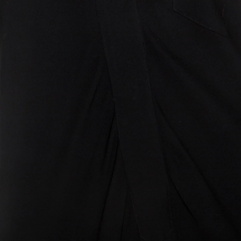 Hermes Black Silk Long Sleeve Collared Dress L For Women 6 Hermes Black Silk Long Sleeve Collared Dress L For Women - Image 4