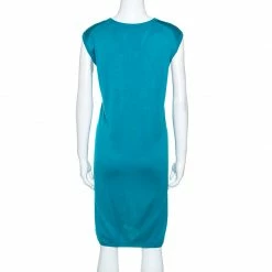 Hermes Blue Zodiac Printed Silk And Knit Sleeveless Dress L For Women 10 Hermes Blue Zodiac Printed Silk And Knit Sleeveless Dress L For Women -Deals Hermes Store luxury women hermes used clothes p245289 001