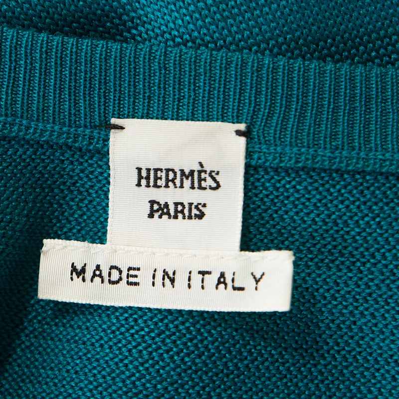 Hermes Blue Zodiac Printed Silk And Knit Sleeveless Dress L For Women 7 Hermes Blue Zodiac Printed Silk And Knit Sleeveless Dress L For Women - Image 5