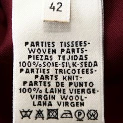 Hermes Maroon Fouets Et Badines Print Silk Shift Dress L For Women -Deals Hermes Store luxury women hermes used clothes p273118 004