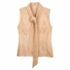 Hermes Front Tie Peach Top XL For Women