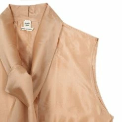 Hermes Front Tie Peach Top XL For Women -Deals Hermes Store luxury women hermes used clothes p27516 005