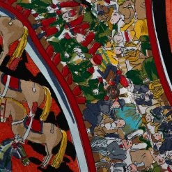 Hermes Orange Cirque Molier Print Silk Crepe Shirt L For Women -Deals Hermes Store luxury women hermes used clothes p302961 001