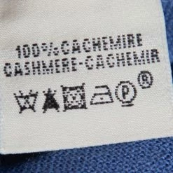 Hermes Hermès Blue Cashmere Sleeveless Polo T-Shirt S For Women -Deals Hermes Store luxury women hermes used clothes p399592 007