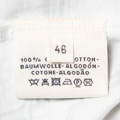 Hermes White Saddle Printed Cotton Crewneck T-Shirt XL For Women -Deals Hermes Store luxury women hermes used clothes p431946 004