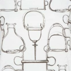 Hermes White Saddle Printed Cotton Crewneck T-Shirt XL For Women -Deals Hermes Store luxury women hermes used clothes p431946 007