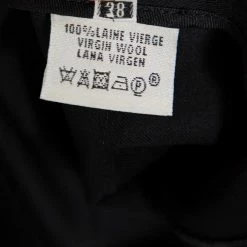 Hermes Black Wool Tapered Leg Trousers M For Women -Deals Hermes Store luxury women hermes used clothes p452106 003
