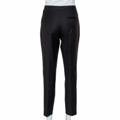 Hermes Black Wool Tapered Leg Trousers M For Women -Deals Hermes Store luxury women hermes used clothes p452106 005