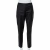 Hermes Black Wool Tapered Leg Trousers M For Women -Deals Hermes Store luxury women hermes used clothes p452106 006