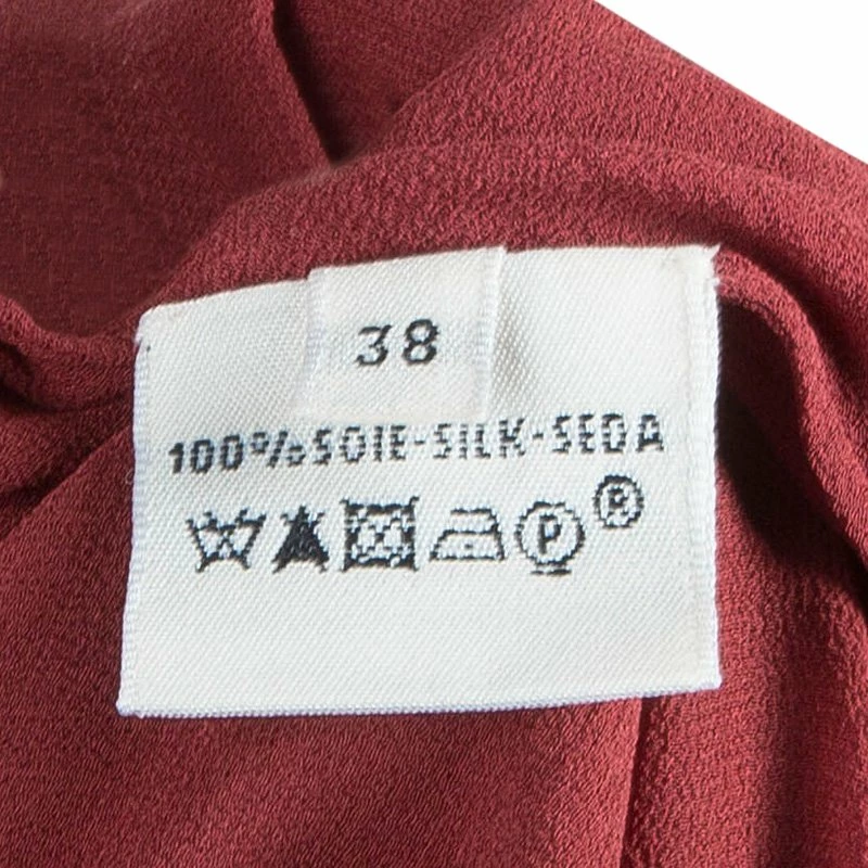 Hermes Red Silk Off-Shoulder Dress M For Women 11 Hermes Red Silk Off-Shoulder Dress M For Women - Image 9