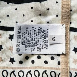 Hermes Camel Brown Printed Silk & Wool Paneled Zip Front Cardigan L For Women -Deals Hermes Store luxury women hermes used clothes p496700 006