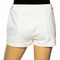 Hermes Ivory Cotton Twill Shorts S For Women -Deals Hermes Store luxury women hermes used clothes p508408 006