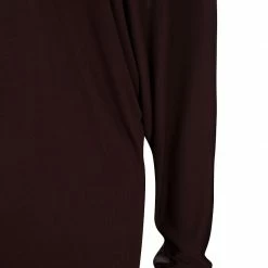 Hermes Burgundy Long Sleeve Dress M For Women -Deals Hermes Store luxury women hermes used clothes p53122 007