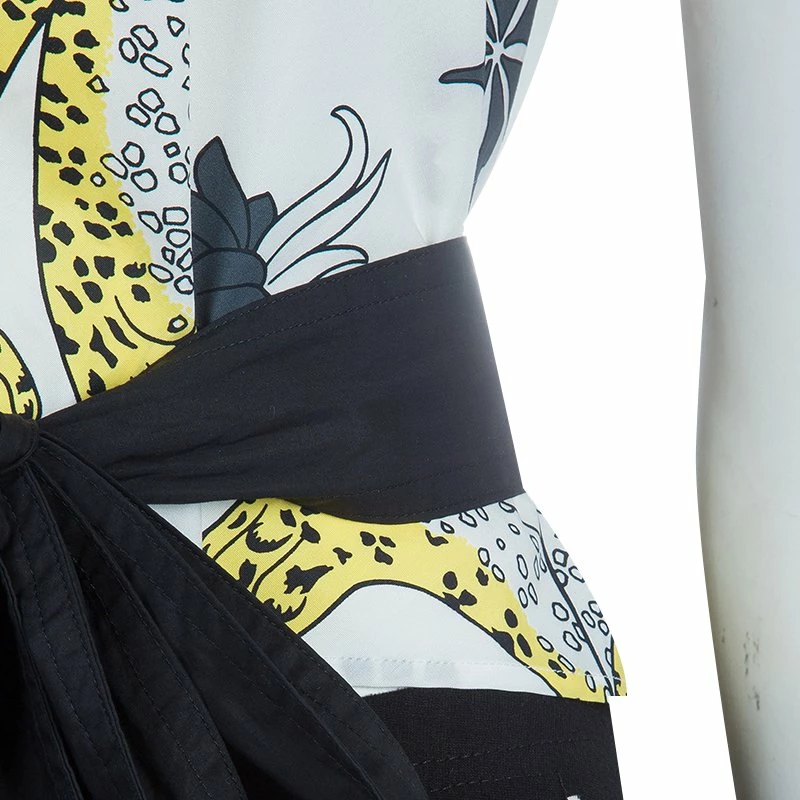 Hermes Printed Cotton Handkerchief Halter Tie-Up Top L For Women 8 Hermes Printed Cotton Handkerchief Halter Tie-Up Top L For Women - Image 6