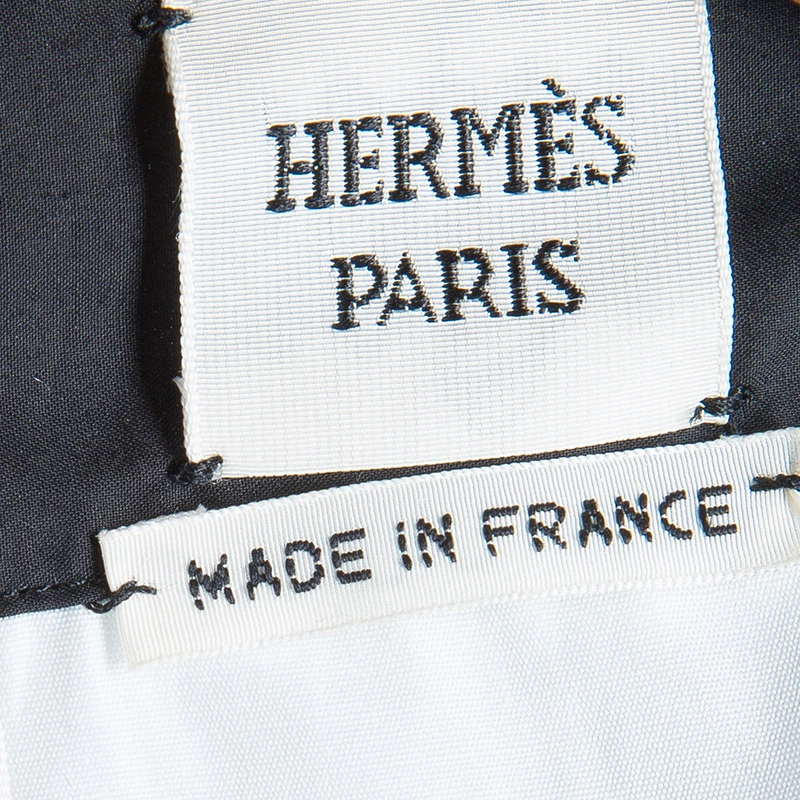 Hermes Printed Cotton Handkerchief Halter Tie-Up Top L For Women 12 Hermes Printed Cotton Handkerchief Halter Tie-Up Top L For Women - Image 10