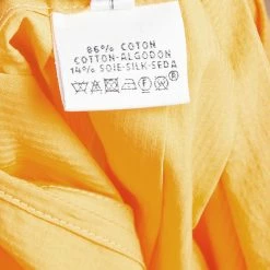 Hermes Orange Pleated Cotton Sleeveless Maxi Dress S For Women -Deals Hermes Store luxury women hermes used clothes p57102 009