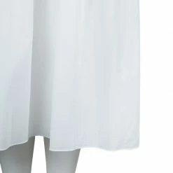 Hermes White Cotton-Linen Belted Dress S For Women -Deals Hermes Store luxury women hermes used clothes p57421 006
