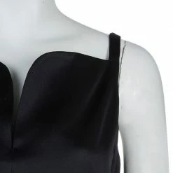 Hermes Black Silk Fitted Sleeveless Dress S For Women -Deals Hermes Store luxury women hermes used clothes p57505 0004