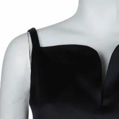 Hermes Black Silk Fitted Sleeveless Dress S For Women -Deals Hermes Store luxury women hermes used clothes p57505 0005
