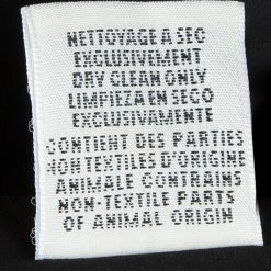 Hermes Black Leather Trim Detail Long Sleeve Dress S For Women -Deals Hermes Store luxury women hermes used clothes p57507 013