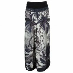 Hermes Multicolor Print Side Slit Detail Maxi Skirt S For Women