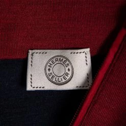 Hermes Sellier Red Wool Half Zip Sweater L For Women -Deals Hermes Store luxury women hermes used clothes p579154 004