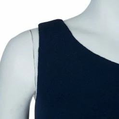 Hermes Blue Silk Knit One Shoulder Draped Dress S For Women -Deals Hermes Store luxury women hermes used clothes p59268 0005